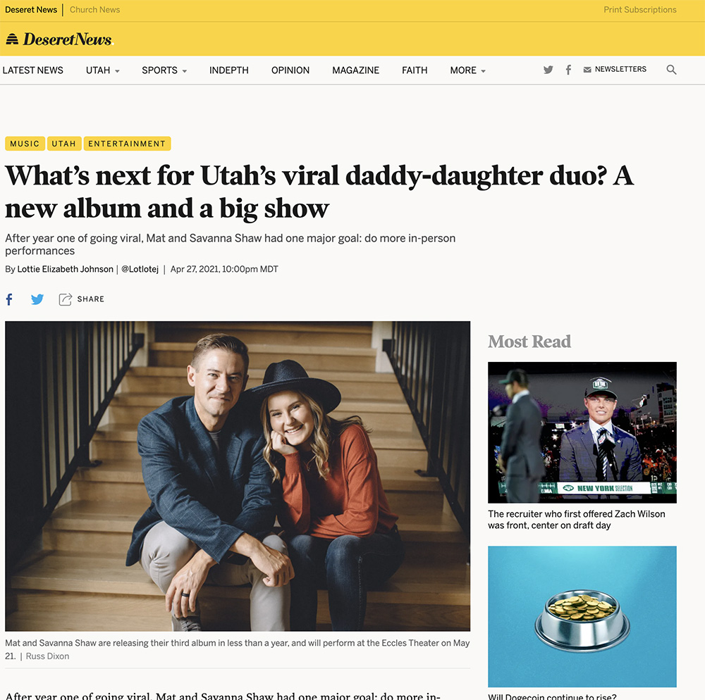 What’s next for Utah’s viral daddy-daughter duo? A new album and a big show